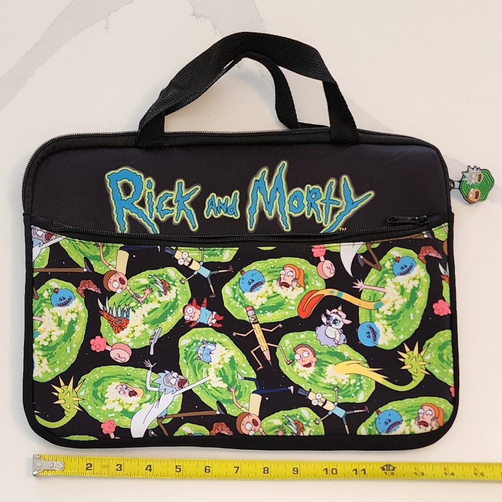 NWOT Fun RICK & MORTY Neoprene Protective Laptop Case - Picture 6 of 8